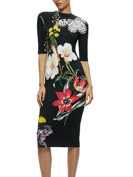 Alice + Olivia Dresses & Skirts - Alice + Olivia Delora Floral Print Dress - Size 6